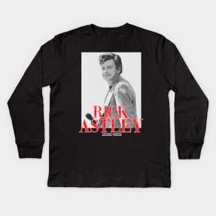 rick astley Kids Long Sleeve T-Shirt